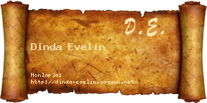 Dinda Evelin névjegykártya